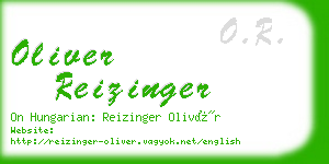 oliver reizinger business card